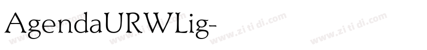 AgendaURWLig字体转换