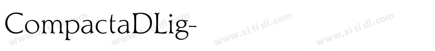 CompactaDLig字体转换