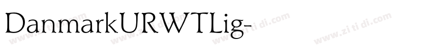 DanmarkURWTLig字体转换