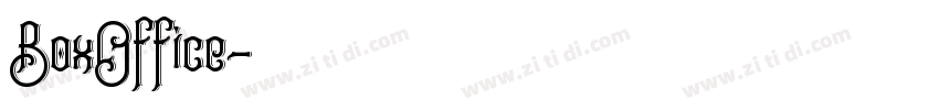 BoxOffice字体转换