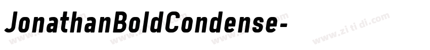 JonathanBoldCondense字体转换