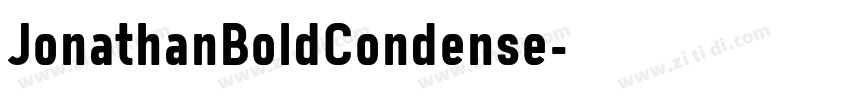 JonathanBoldCondense字体转换