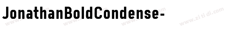 JonathanBoldCondense字体转换
