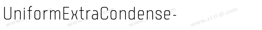 UniformExtraCondense字体转换 UniformExtraCondense字体转换