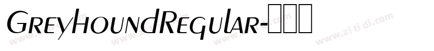 GreyhoundRegular字体转换