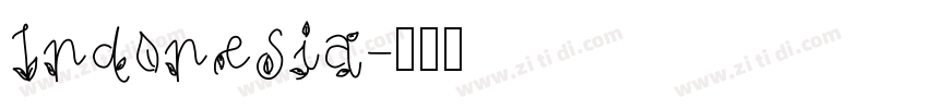 Indonesia字体转换
