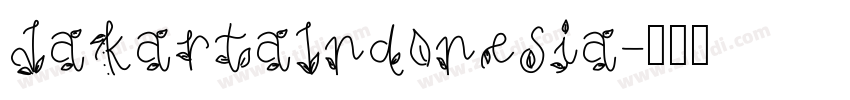 JakartaIndonesia字体转换