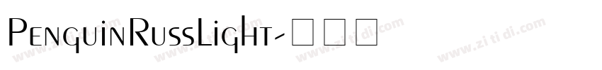 PenguinRussLight字体转换