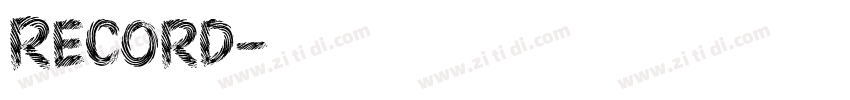 Record字体转换