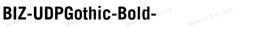 BIZ-UDPGothic-Bold字体转换 BIZ-UDPGothic-Bold字体转换