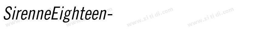 SirenneEighteen字体转换