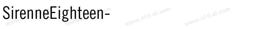 SirenneEighteen字体转换