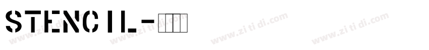 Stencil字体转换