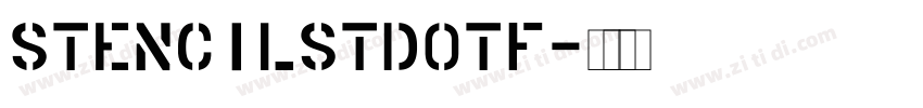StencilStdotf字体转换