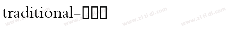 traditional字体转换 traditional字体转换