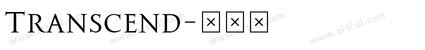 Transcend字体转换