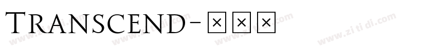 Transcend字体转换