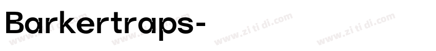 Barkertraps字体转换