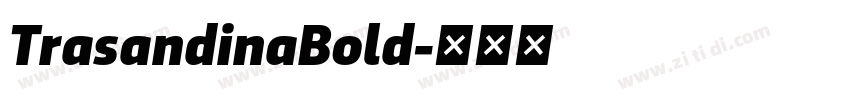 TrasandinaBold字体转换