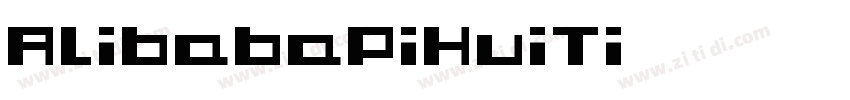 AlibabaPiHuiTi_355字体转换