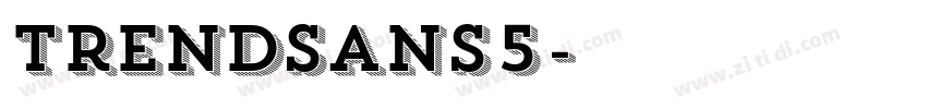 TrendSans5字体转换