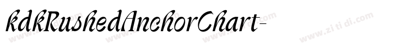 kdkRushedAnchorChart字体转换
