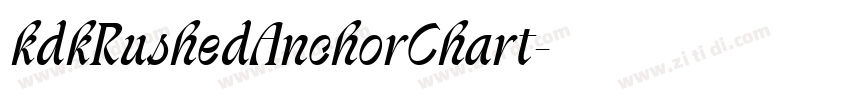 kdkRushedAnchorChart字体转换