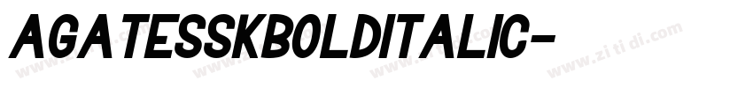 AgateSSKBoldItalic字体转换 AgateSSKBoldItalic字体转换