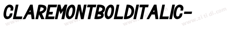 ClaremontBoldItalic字体转换 ClaremontBoldItalic字体转换