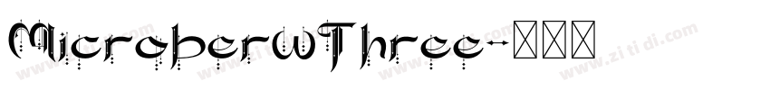 MicroberwThree字体转换