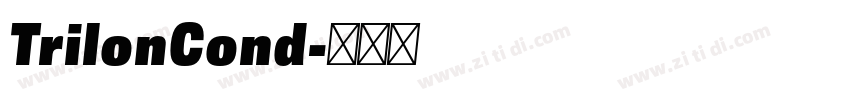 TrilonCond字体转换