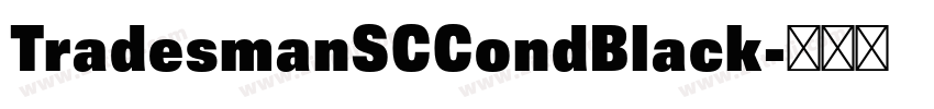 TradesmanSCCondBlack字体转换