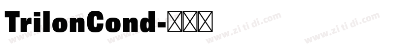 TrilonCond字体转换