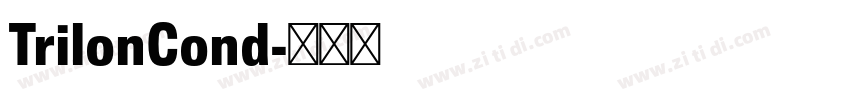TrilonCond字体转换