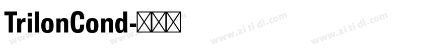 TrilonCond字体转换
