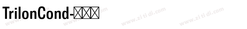 TrilonCond字体转换