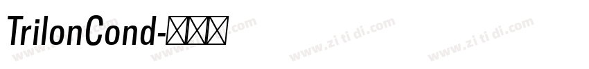TrilonCond字体转换