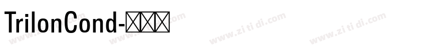TrilonCond字体转换