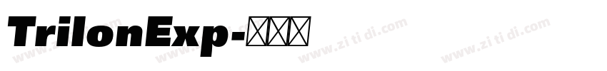 TrilonExp字体转换 TrilonExp字体转换