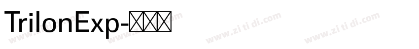 TrilonExp字体转换 TrilonExp字体转换