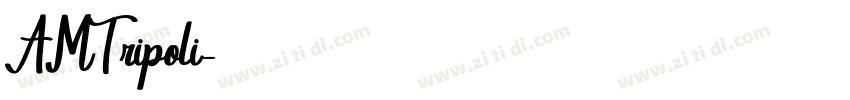 AMTripoli字体转换