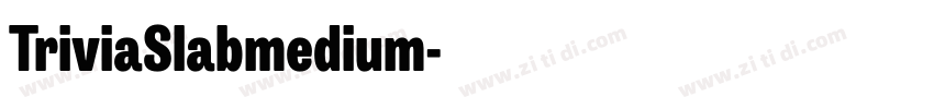 TriviaSlabmedium字体转换