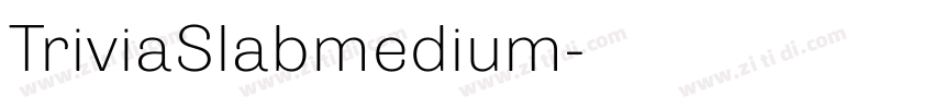 TriviaSlabmedium字体转换