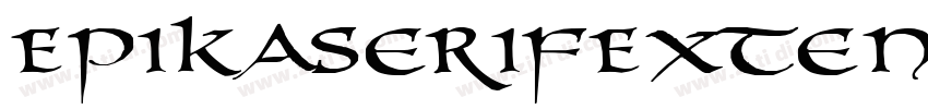 EpikaSerifExtendedPr字体转换