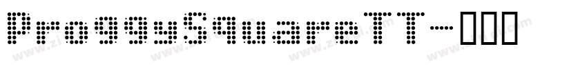 ProggySquareTT字体转换