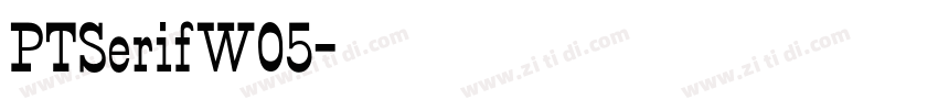 PTSerifW05字体转换