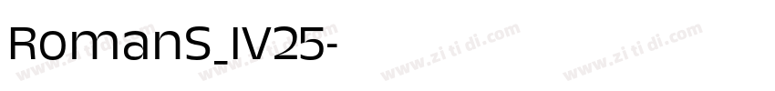RomanS_IV25字体转换