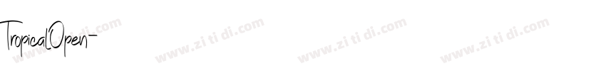 TropicalOpen字体转换