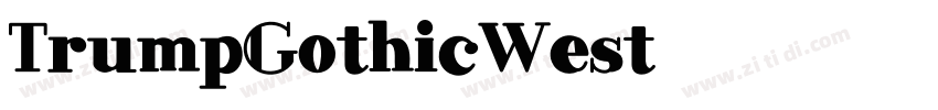 TrumpGothicWest字体转换