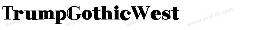 TrumpGothicWest字体转换
